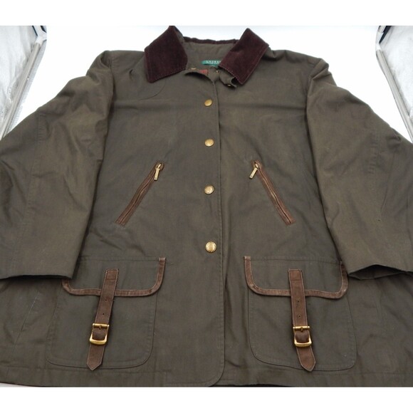 Lauren Ralph Lauren Jackets & Blazers - Lauren Ralph Lauren Hunting Chore Jacket Barn Coat Green Corduroy Collar Size XL